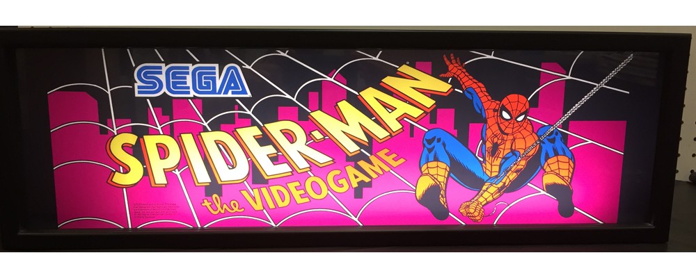 Spiderman Arcade Marquee - Lightbox - Sega